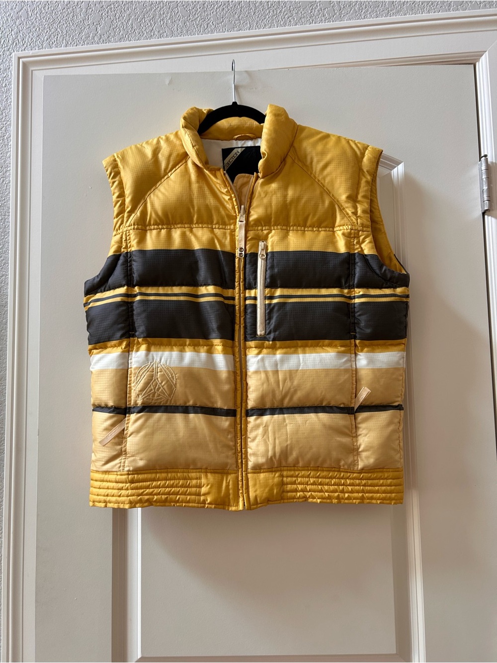 Section by Spyder Waterfowl Down and Feathers Filled Retro Inspired Striped Vest